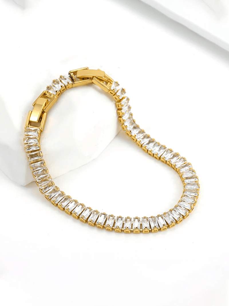 Pulseira de Rivière Baguette - | Benedita Lisboa