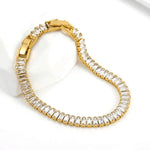 Pulseira de Rivière Baguette - | Benedita Lisboa