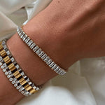 Pulseira de Rivière Baguette - | Benedita Lisboa
