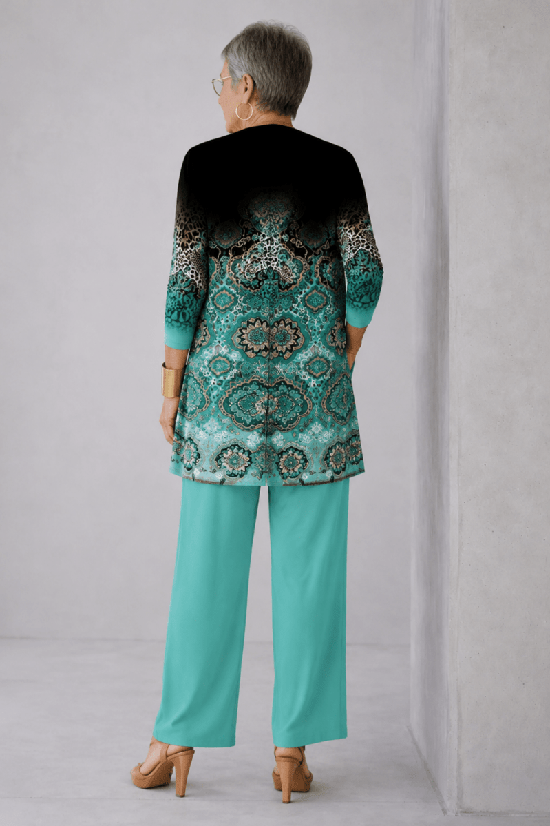 Renata™ | Conjunto de 3 Peças Verde Petróleo - | Benedita Lisboa