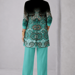 Renata™ | Conjunto de 3 Peças Verde Petróleo - | Benedita Lisboa