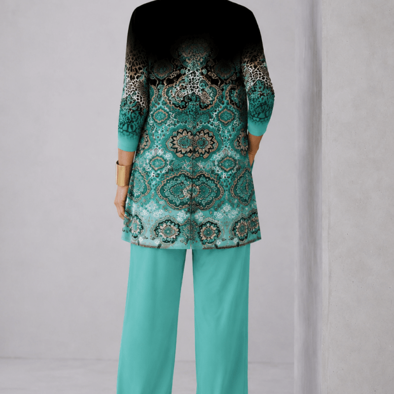 Renata™ | Conjunto de 3 Peças Verde Petróleo - | Benedita Lisboa