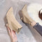 Rita™ | Botas com plataforma em camurça - | Benedita Lisboa