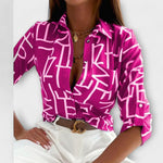 Romina™ | Blusa de gola clássica - | Benedita Lisboa