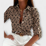 Romina™ | Blusa de gola clássica - | Benedita Lisboa