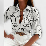 Romina™ | Blusa de gola clássica - | Benedita Lisboa