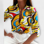 Romina™ | Blusa de gola clássica - | Benedita Lisboa