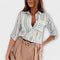 Romina™ | Blusa de gola clássica - | Benedita Lisboa