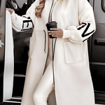 Rosa™ | Casaco - cardigan elegante com capuz - | Benedita Lisboa