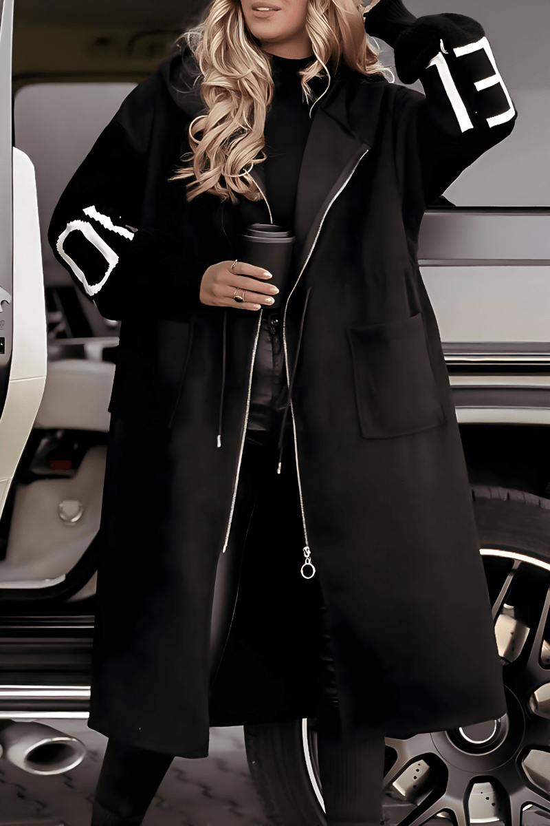 Rosa™ | Casaco - cardigan elegante com capuz - | Benedita Lisboa
