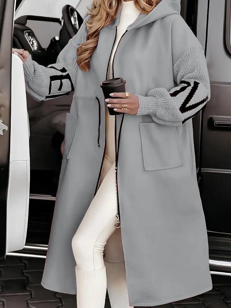 Rosa™ | Casaco - cardigan elegante com capuz - | Benedita Lisboa