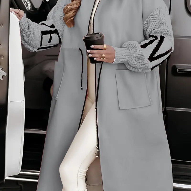 Rosa™ | Casaco - cardigan elegante com capuz - | Benedita Lisboa