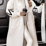 Rosa™ | Casaco - cardigan elegante com capuz - | Benedita Lisboa