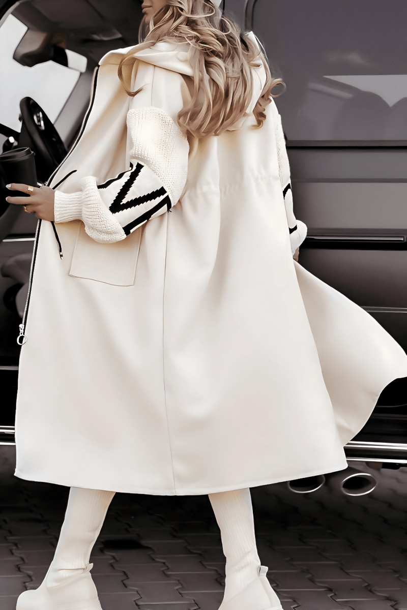 Rosa™ | Casaco - cardigan elegante com capuz - | Benedita Lisboa