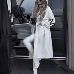 Rosa™ | Casaco - cardigan elegante com capuz - | Benedita Lisboa