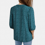 ROSALIE™ – Blusa Babydoll com Renda Floral Boho - | Benedita Lisboa