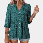 ROSALIE™ – Blusa Babydoll com Renda Floral Boho - | Benedita Lisboa