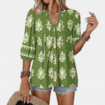 ROSALIE™ – Blusa Babydoll com Renda Floral Boho - | Benedita Lisboa