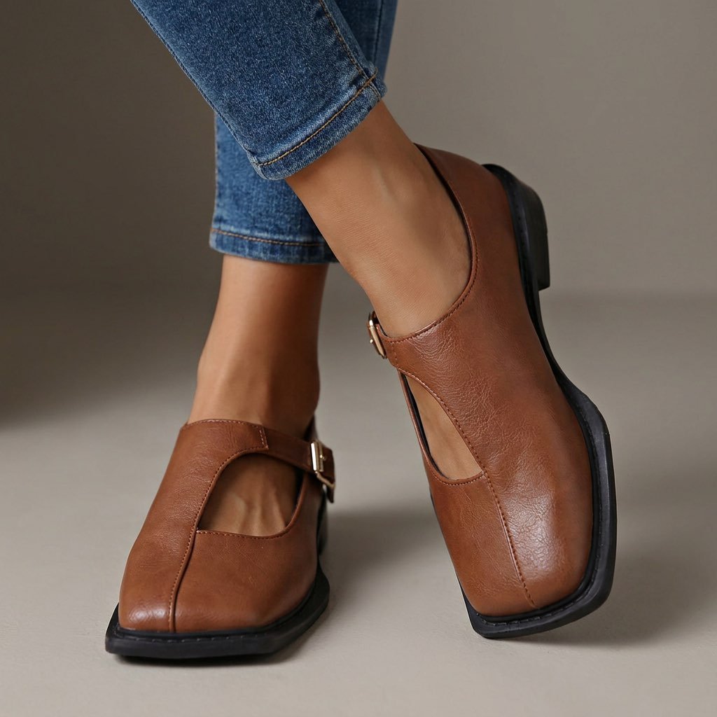Rosalie | Comfort Leather Flats - | Benedita Lisboa