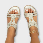 Rosalie™ | Sandálias ortopédicas com estilo boho - | Benedita Lisboa