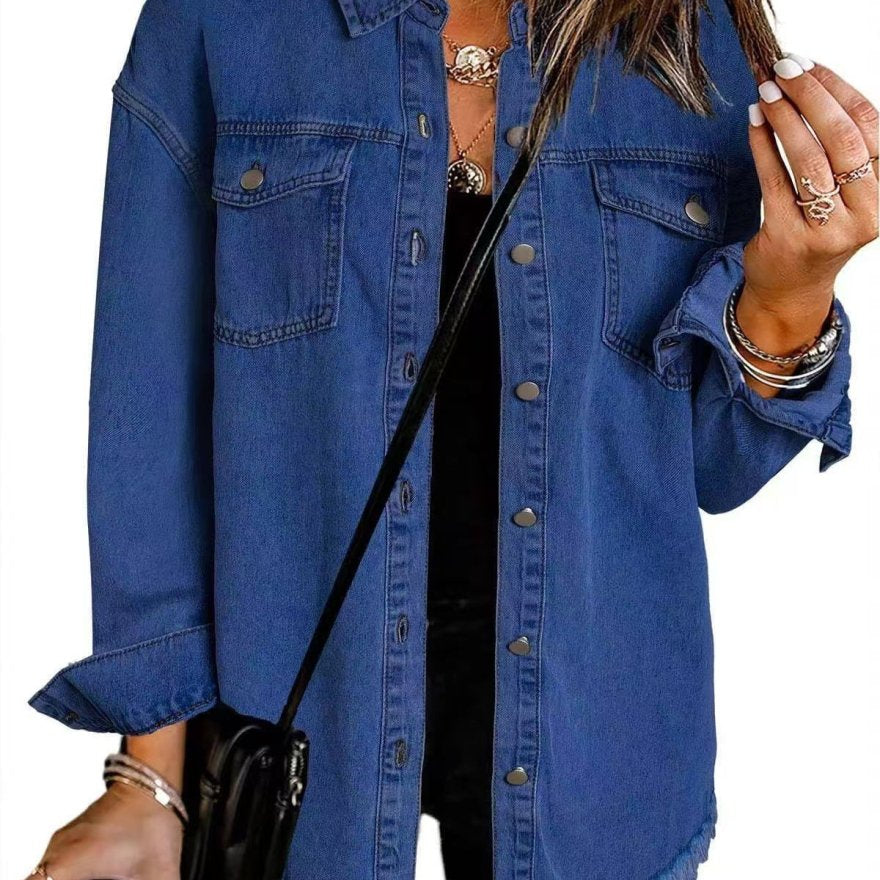 ROXANE™ | Jaqueta Jeans Clássica para o Dia a Dia - | Benedita Lisboa