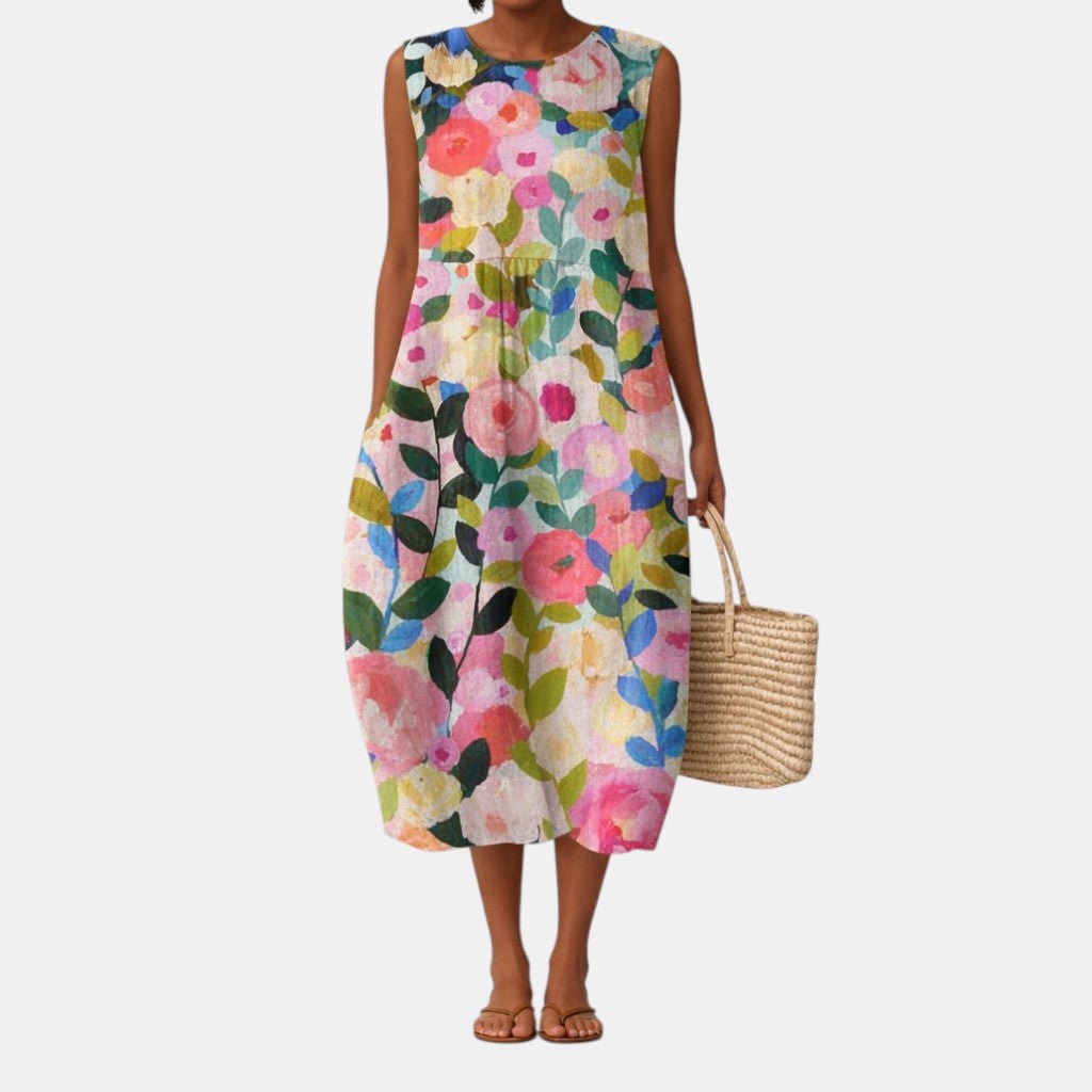 Rute™ | Vestido Midi para o Dia a Dia - Vestido | Benedita Lisboa