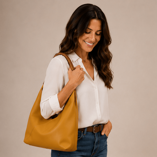 Saco Sienna com Alça Superior Larga - | Benedita Lisboa