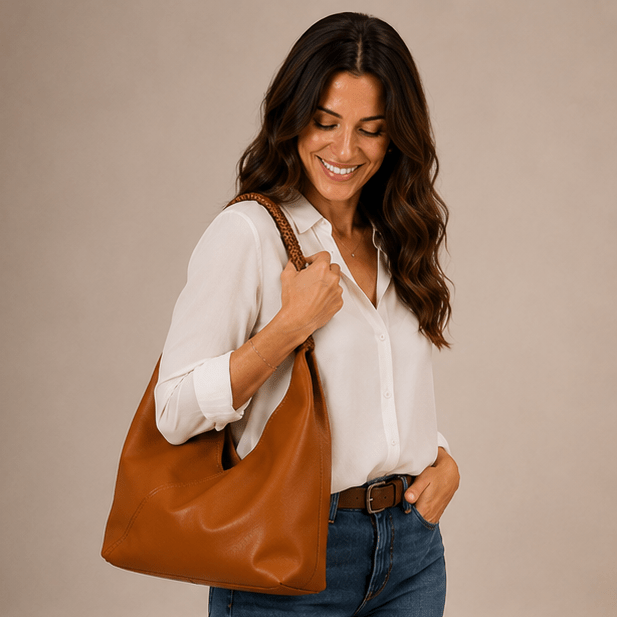 Saco Sienna com Alça Superior Larga - | Benedita Lisboa