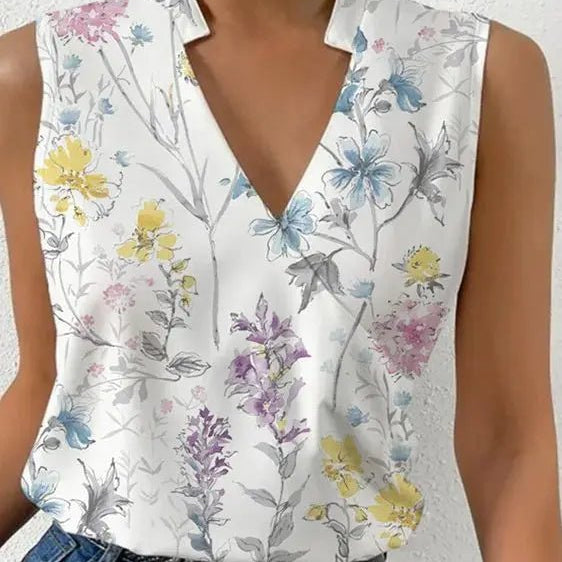 Salete™ | Top suave com decote em V para senhora - | Benedita Lisboa