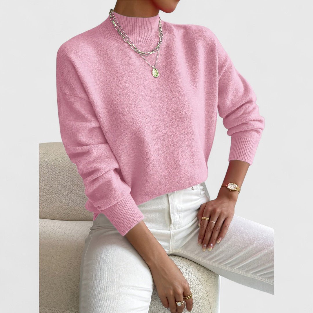 Sam™ | Camisola de Gola Alta Clássica - | Benedita Lisboa