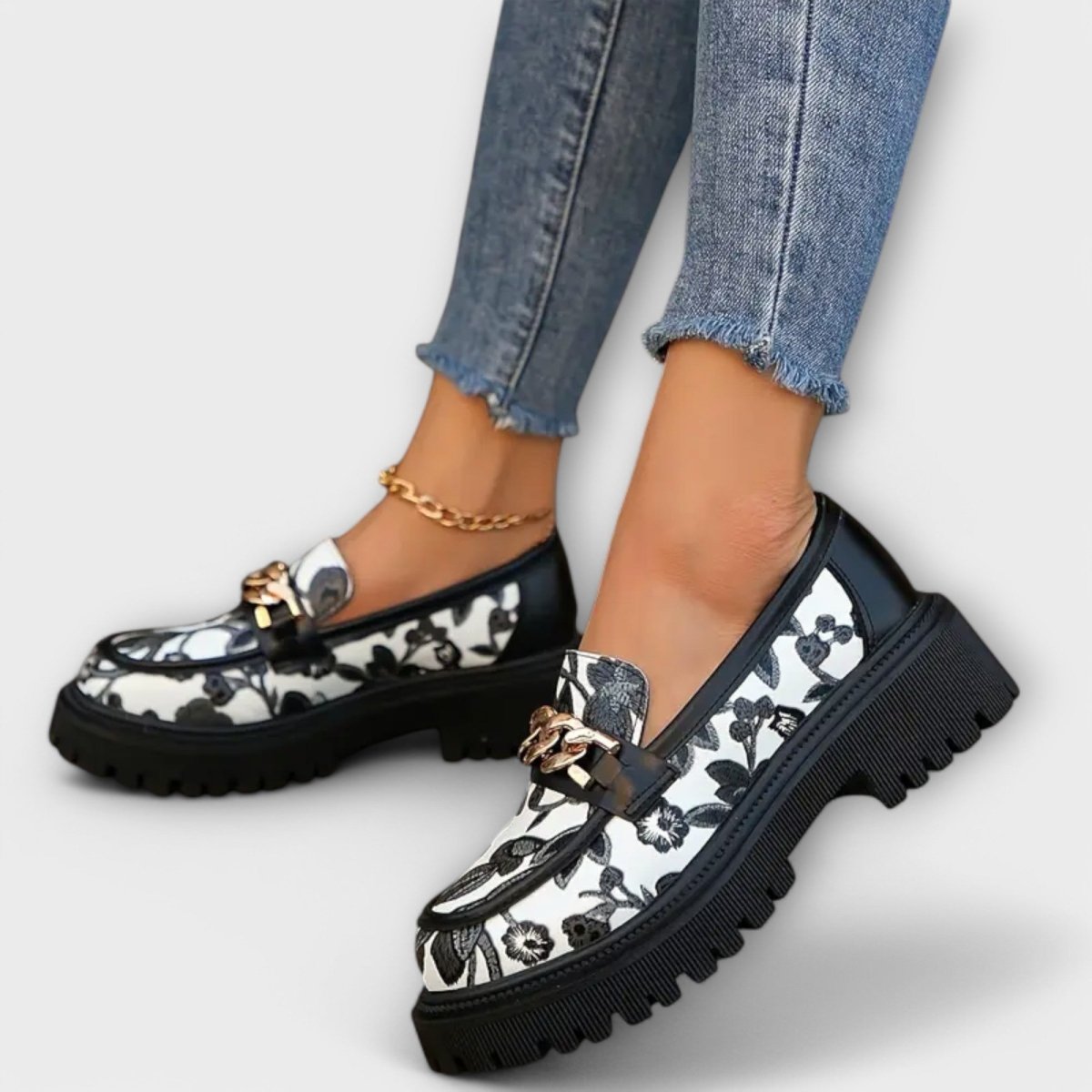 Sandra™ | Mocassins Clássicos Retro com Estilo - | Benedita Lisboa