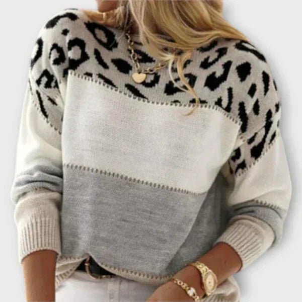 Sandra™ | Suéter Padrão de Leopardo - | Benedita Lisboa