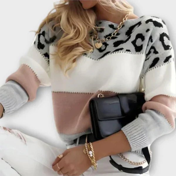 Sandra™ | Suéter Padrão de Leopardo - | Benedita Lisboa