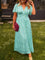 Sandra™ | Vestido maxi elegante com decote em V - | Benedita Lisboa