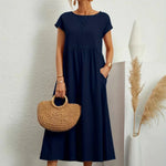 Sara™ | Vestido de Algodão Super Elegante e Confortável - | Benedita Lisboa
