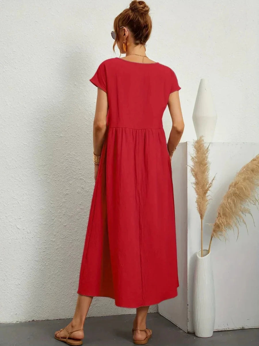 Sara™ | Vestido de Algodão Super Elegante e Confortável - | Benedita Lisboa