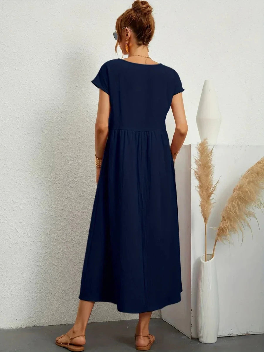 Sara™ | Vestido de Algodão Super Elegante e Confortável - | Benedita Lisboa
