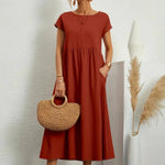 Sara™ | Vestido de Algodão Super Elegante e Confortável - | Benedita Lisboa