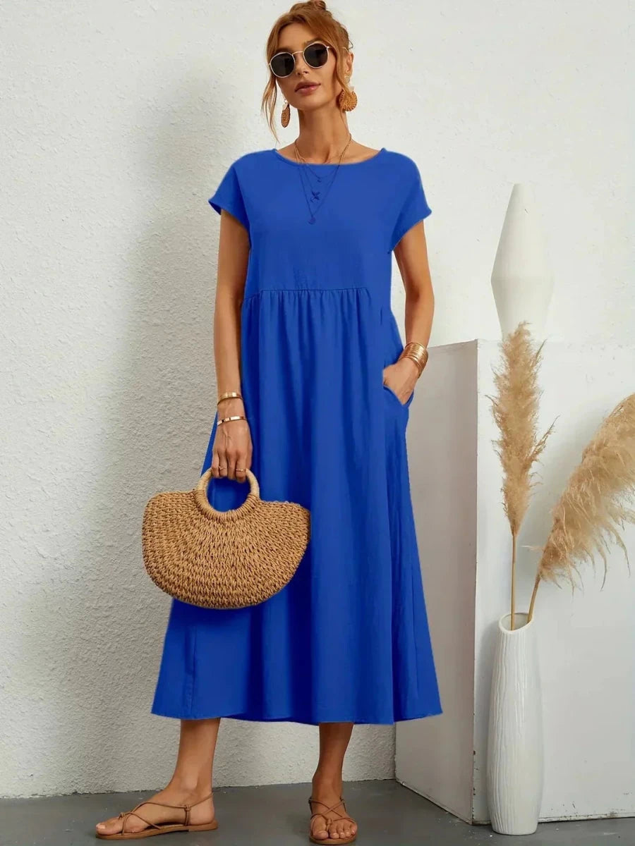 Sara™ | Vestido de Algodão Super Elegante e Confortável - | Benedita Lisboa