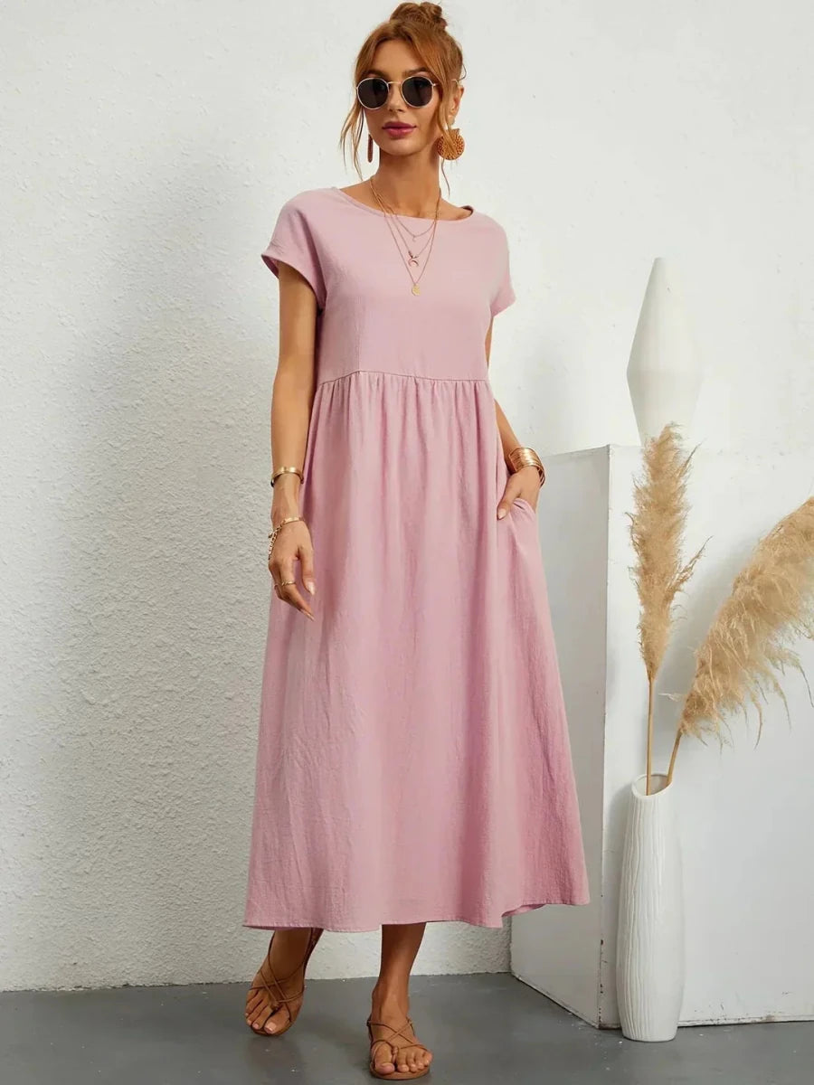 Sara™ | Vestido de Algodão Super Elegante e Confortável - | Benedita Lisboa