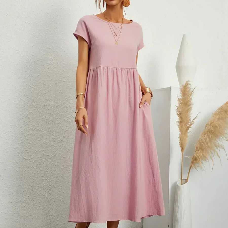 Sara™ | Vestido de Algodão Super Elegante e Confortável - | Benedita Lisboa