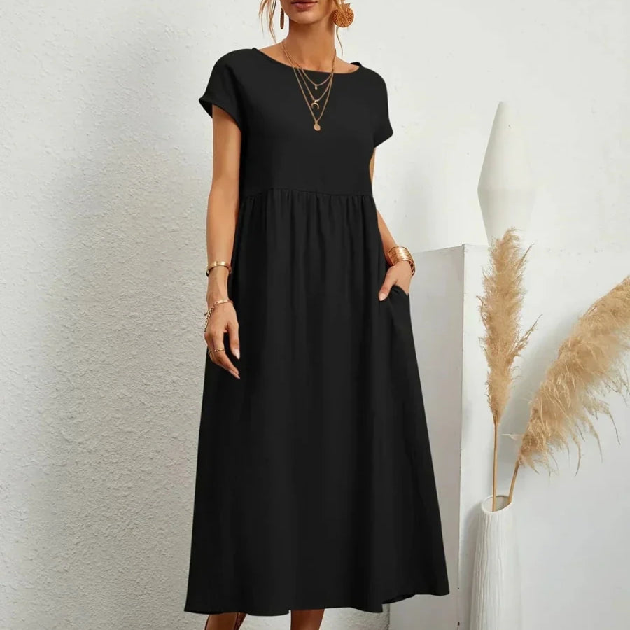 Sara™ | Vestido de Algodão Super Elegante e Confortável - | Benedita Lisboa