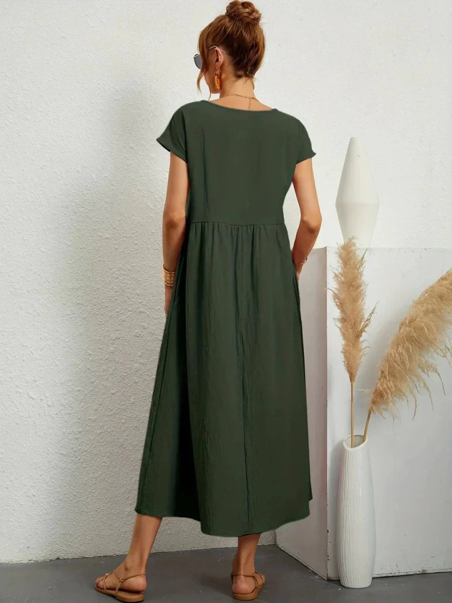 Sara™ | Vestido de Algodão Super Elegante e Confortável - | Benedita Lisboa