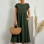 Sara™ | Vestido de Algodão Super Elegante e Confortável - | Benedita Lisboa
