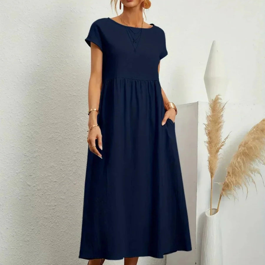 Sara™ | Vestido de Algodão Super Elegante e Confortável - | Benedita Lisboa