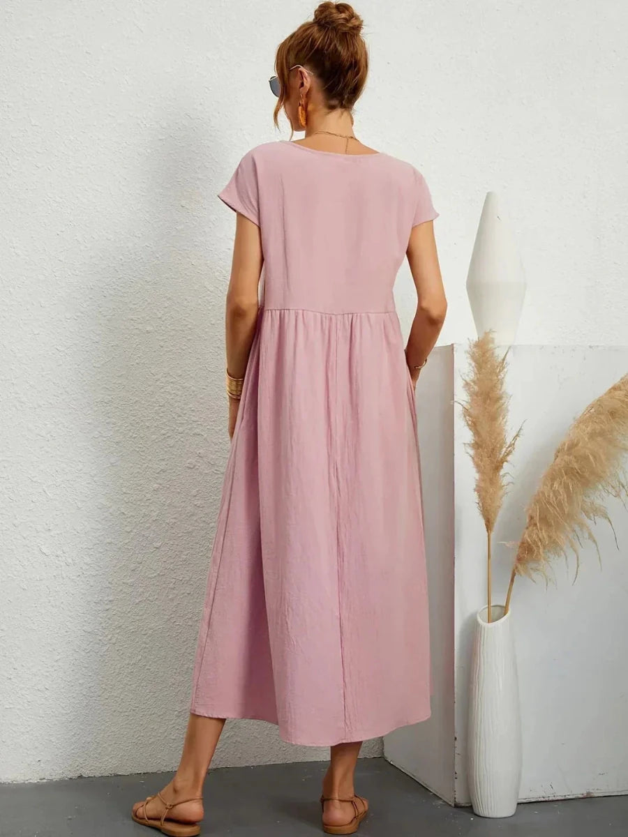 Sara™ | Vestido de Algodão Super Elegante e Confortável - | Benedita Lisboa