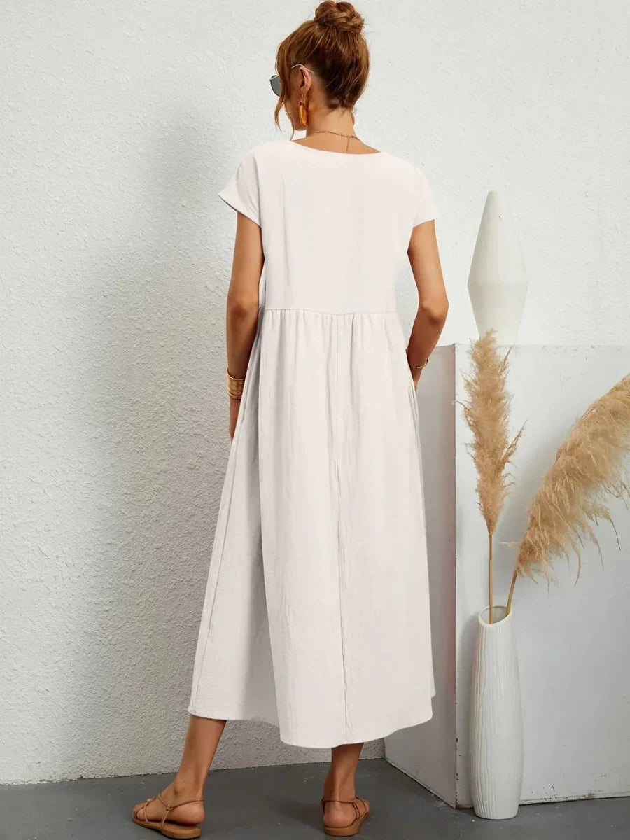 Sara™ | Vestido de Algodão Super Elegante e Confortável - | Benedita Lisboa