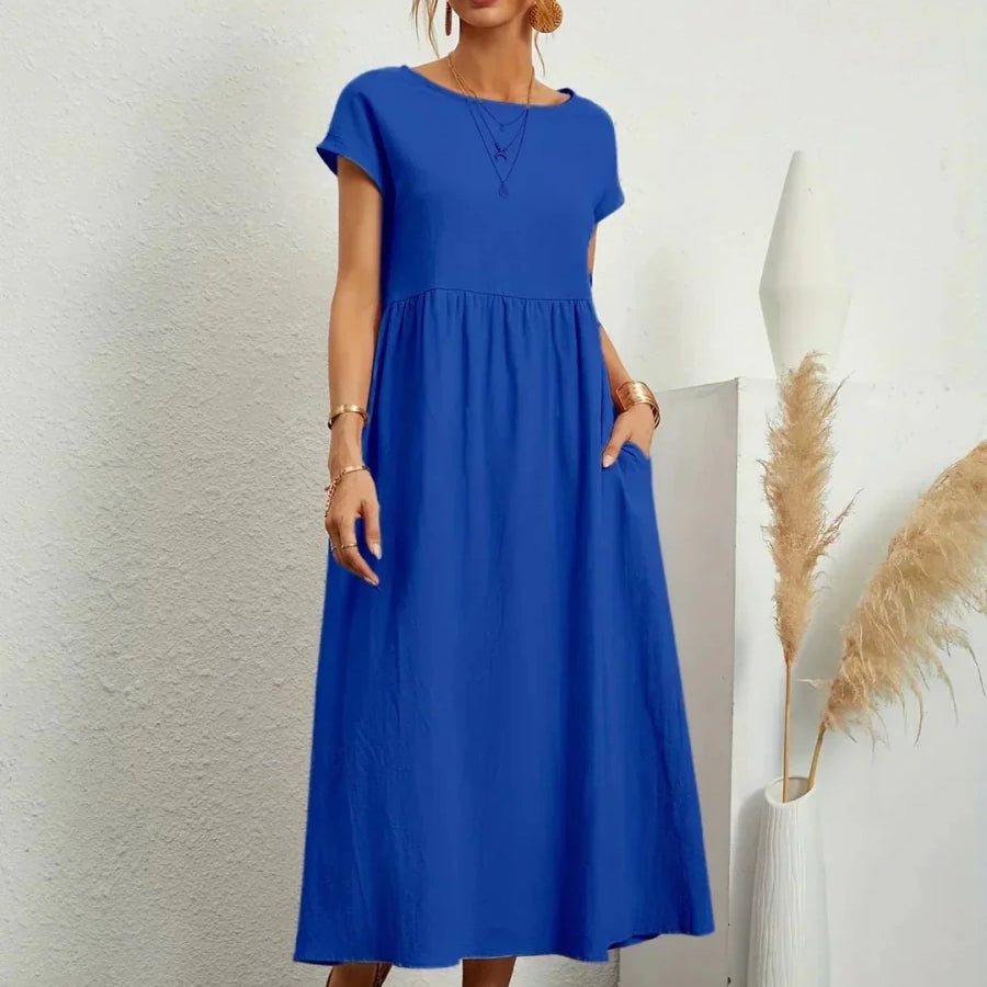 Sara™ | Vestido de Algodão Super Elegante e Confortável - | Benedita Lisboa