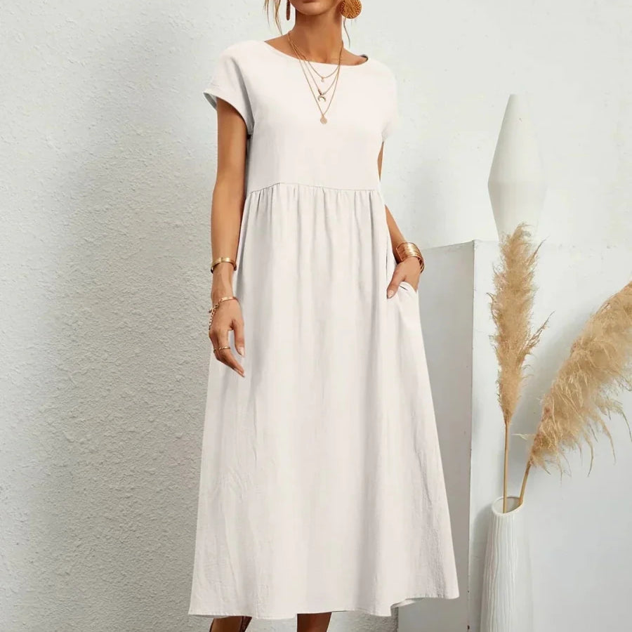 Sara™ | Vestido de Algodão Super Elegante e Confortável - | Benedita Lisboa