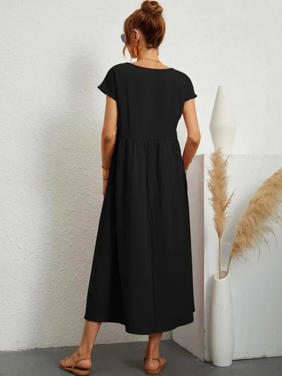 Sara™ | Vestido de Algodão Super Elegante e Confortável - | Benedita Lisboa